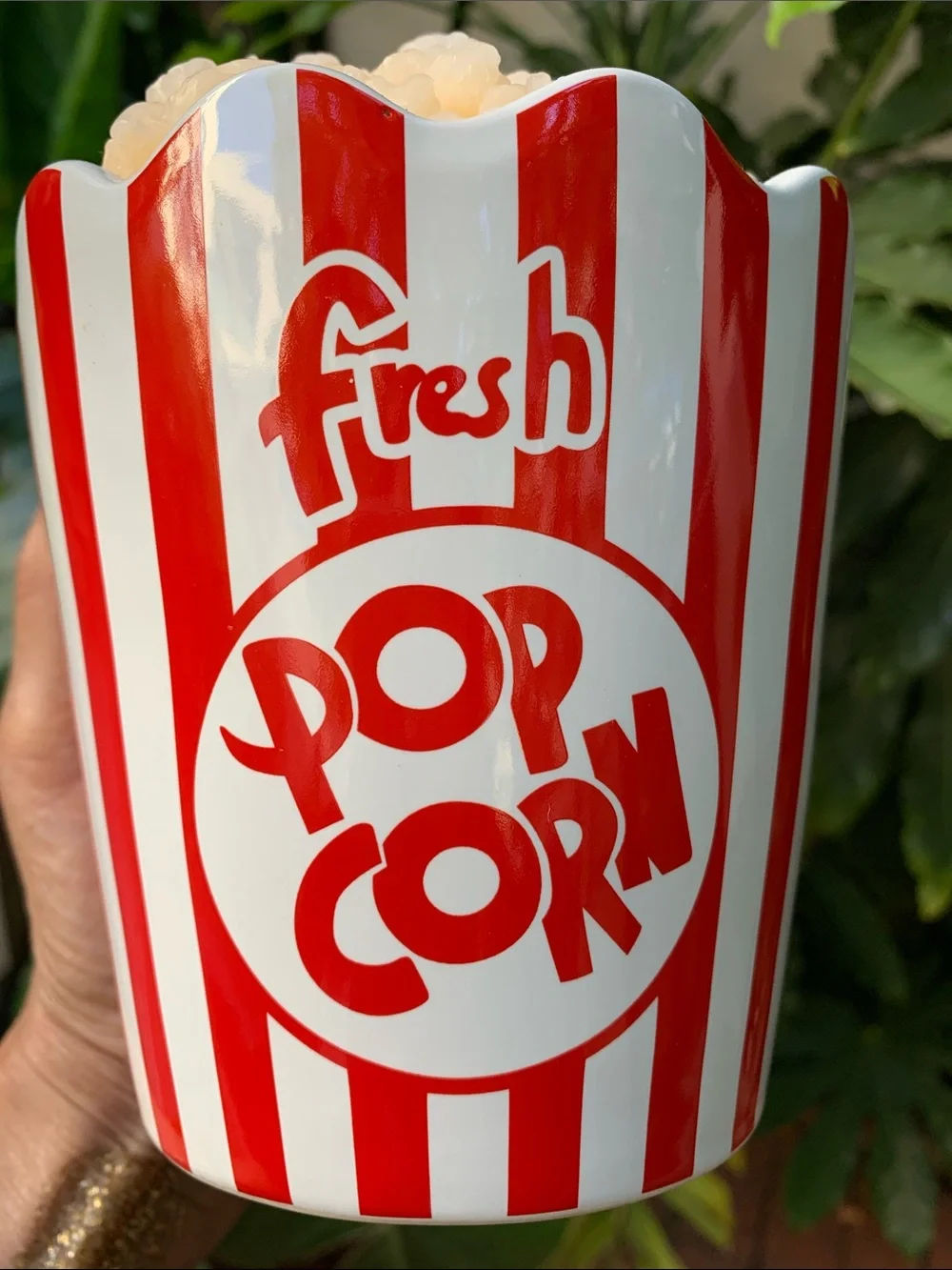 Movie Popcorn Bucket Novelty Wax Candle Scented